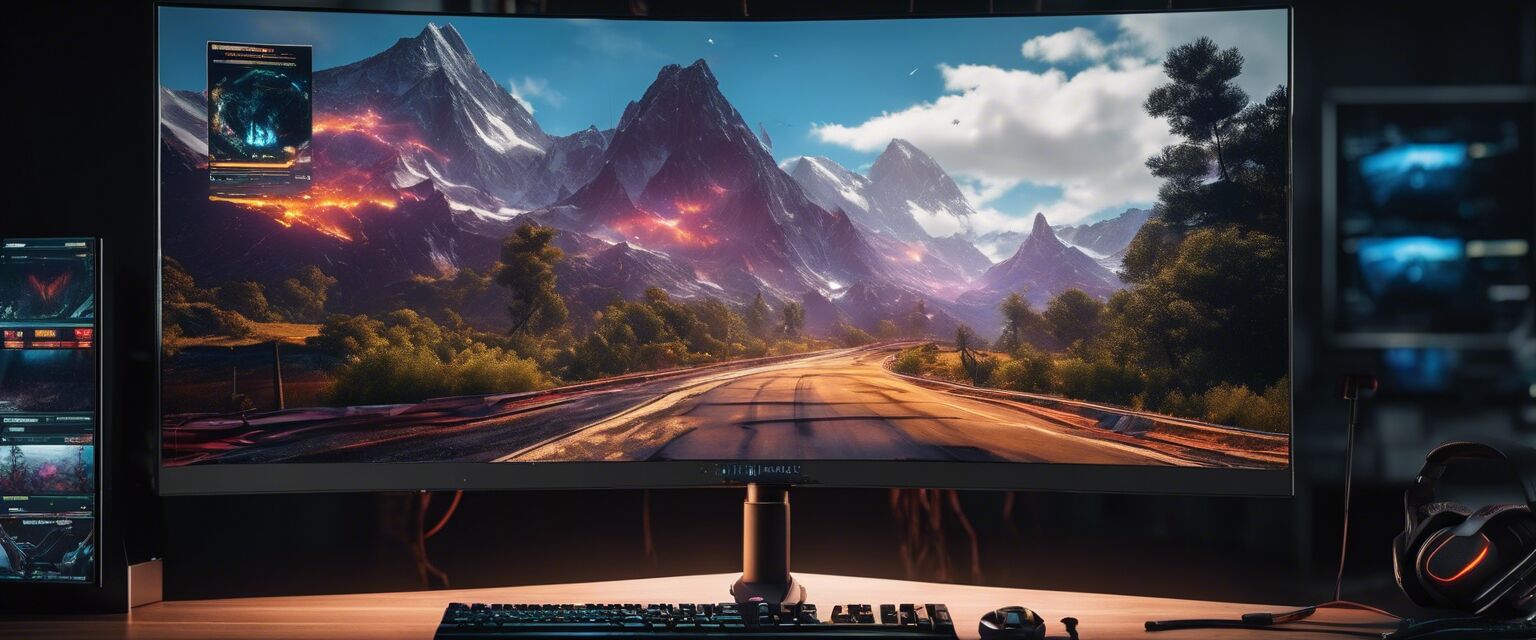 OLED Gaming Monitor Panel